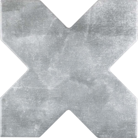 Apollo Tile Siena 5.35 in. x 5.35 in. Matte Grey Ceramic Cross-Shaped Wall and Floor Tile 5.37 sqft/case, 27PK MOR88GRYCRA
